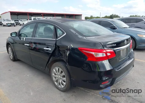 2016 Nissan Sentra S z USA, uszkodzony, nr VIN 3N1AB7AP1GY302564